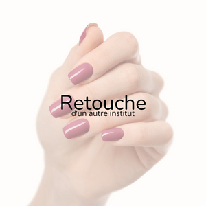 Retouche d’ongles – Pose réalisée dans un autre institut